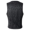 thumbnail image 2 of Sonducket Chaleco de estilo Medieval de Halloween, chaleco de moda de Color sólido para hombre, traje gótico de fiesta, ropa, regalo de Abrigos y chamarras Negro XXXL, 2 of 6
