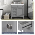 thumbnail image 2 of 30" Bathroom Vanity Cabinet with Top Sink, Modern Bathroom Storage Cabinet with Soft Closing Door 2 Drawers 1 Tip-out Drawer, 2 of 8