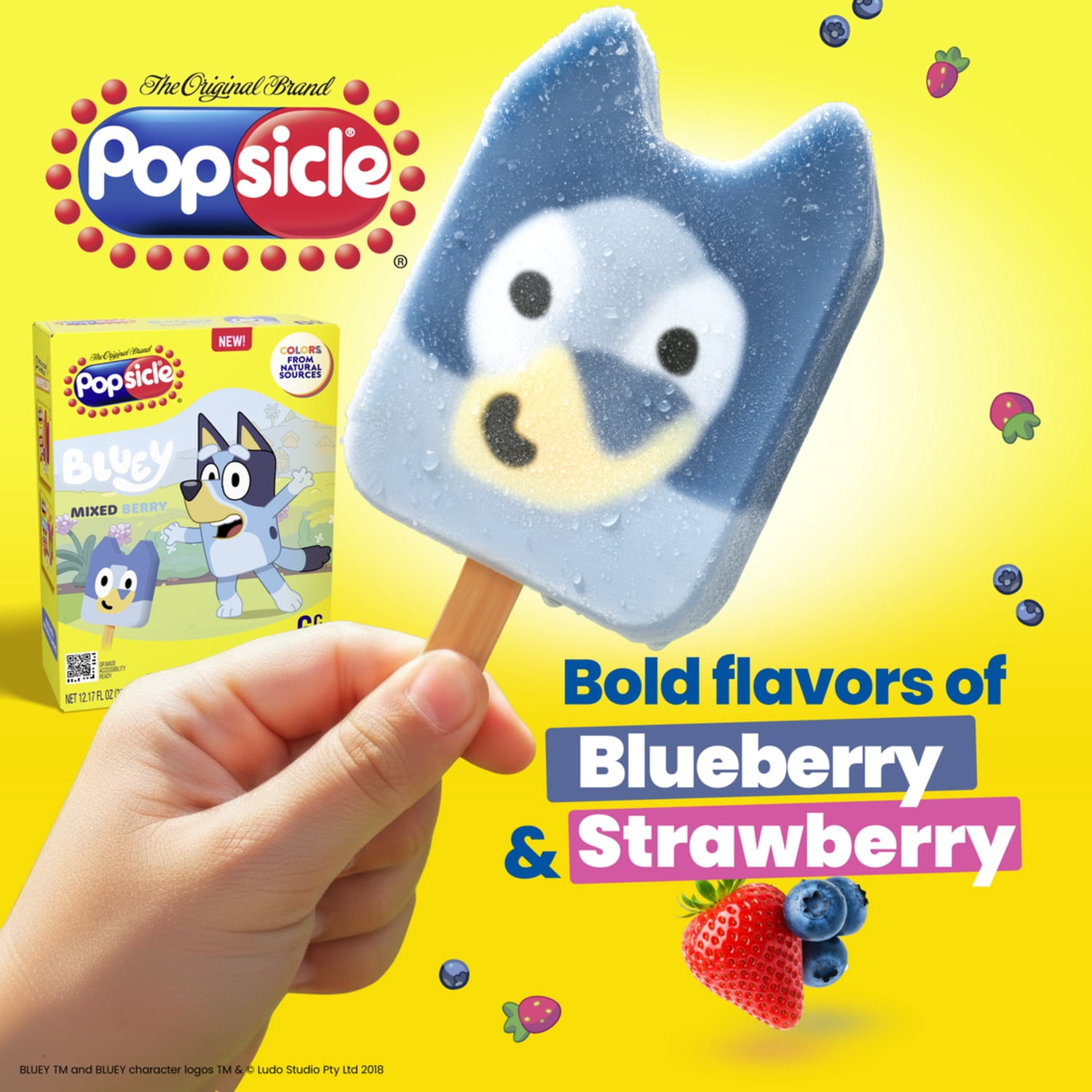 Popsicle Ice Cream Bluey Facepiece 6 PK