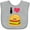 AC-Heather Grey, variant on Inktastic I Love Cheeseburgers Boys or Girls Baby Bib