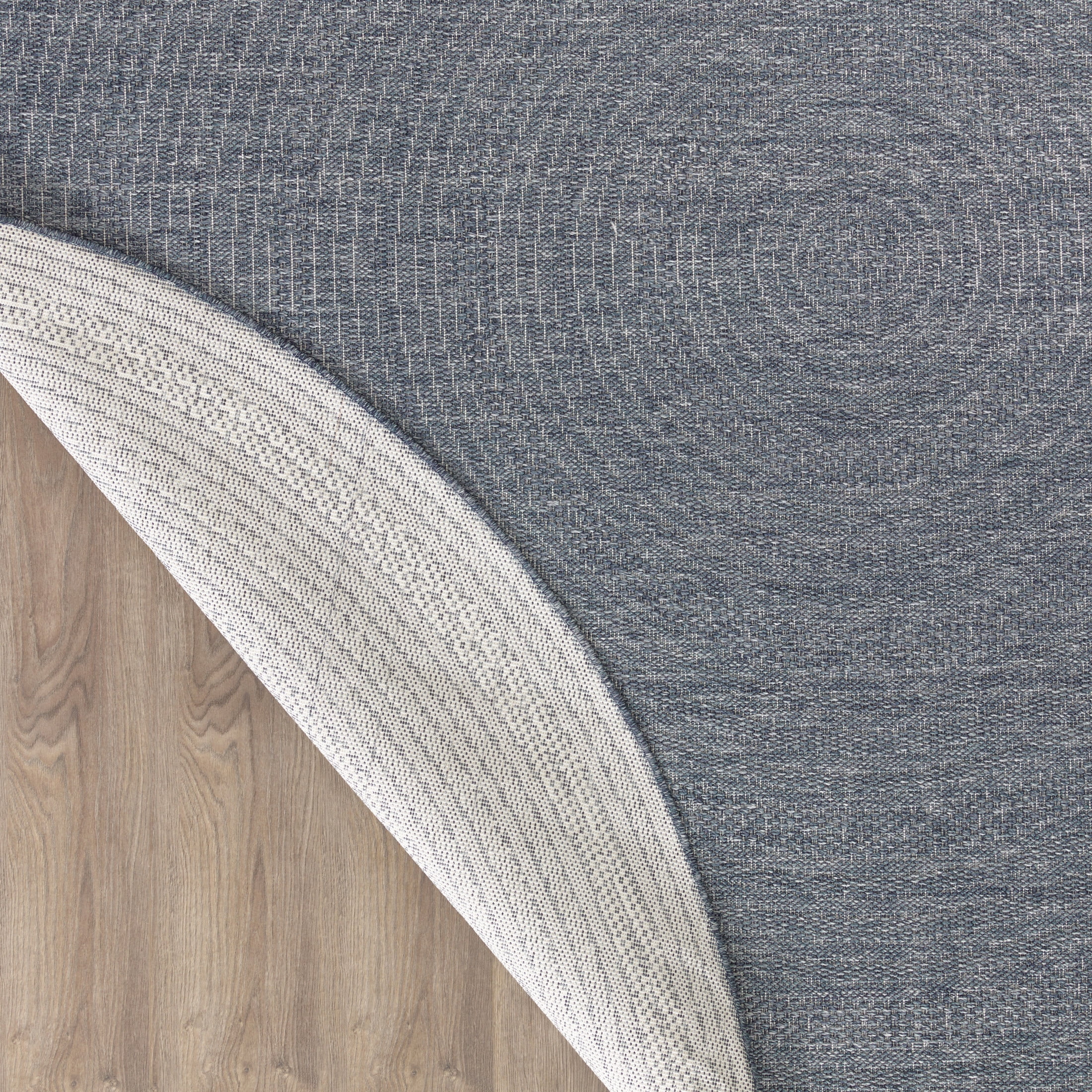 Nourison Tulum 8' x Round Denim Outdoor Rug