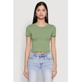 thumbnail image 2 of Womens Cropped Short Sleeve Crew Neck Tee, 2 of 5