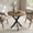 Light Brown, variant on 31.5" Small Round Dining Table for 2-4, Rustic Brown Dinner Table, Space Saving Circle Small Kitchen Table, Industrial Mid Century Modern Dining Room Desk for Kitchen, Apartment