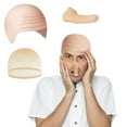 thumbnail image 5 of Gru Costume Accessories Man Black and Gray Scarves Bald Hat False Nose Bald Caps for Party, 5 of 6