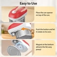 thumbnail image 6 of Topzee Electric Can Opener, One-Touch Automatic Battery-Operated Hands-Free Can Opener for Seniors, Red, 6 of 12