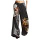 thumbnail image 1 of Pantalones deportivos holgados, informales, retro, con cordón y pernera ancha, estampados y bolsillos para mujer, 1 of 5