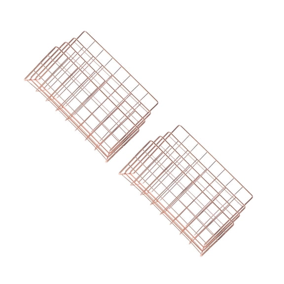 Masteelf 2-Pack Desktop Mail Organizer and Receipt Holder, Multi-Functional Desk Paper Storage with File Folder and Bookshelf