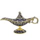 thumbnail image 1 of Classic Vintage Aladdin Magic Genie Costume Lamp Decoración de mesa para el hogar / azul / kaili Sencillez, 1 of 3