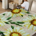 thumbnail image 2 of FCXZI Warm Cozy Decorative Flannel Blanket Flowers Cross Stitch 50*60in, 2 of 7