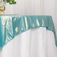 thumbnail image 4 of BalsaCircle 72x72 in Turquoise Glitter Sequin Dots Polyester Square Table Overlay Wedding Party Events Decorations, 4 of 8