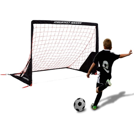 Rukket Portable Soccer Goal, Kids Youth Practice Foldable/Pop Up Soccer Net (6x4ft)
