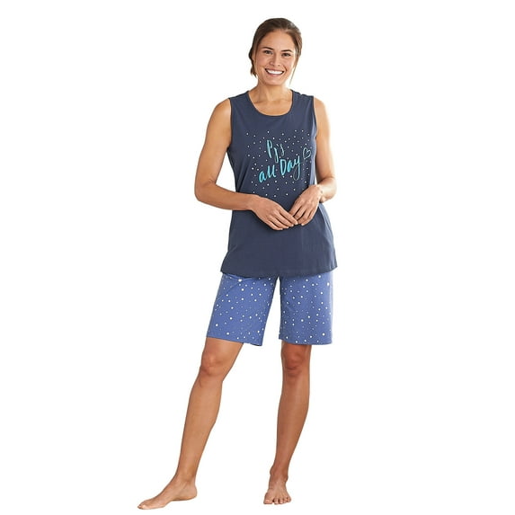 Sleeveless Motif PJ Set by Cozee Corner