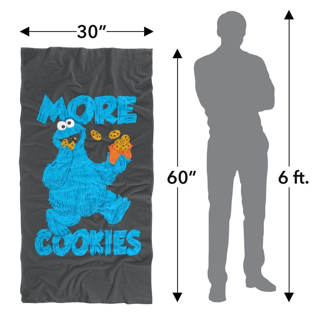 Sesame Street More Cookies Officially Licensed Beach Towel 30' X 60'