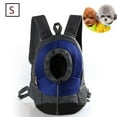 thumbnail image 2 of Mochilas para perros, bolsa de malla ajustable para mascotas, mochilas para perros y gatos, bolsa de transporte, azul, M/S, 2 of 6