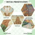 thumbnail image 5 of Women Silk Pajama Sets Causal Outings Fashion Camel and Temple Pattern Home, 5 of 7