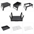 BBQ Barbecue Grill Large Folding Portable Charcoal Stove Camping Garden Outdoor
