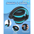 thumbnail image 3 of Auriculares Bluetooth Diadema Inalámbricos 45h Para Niños Negro Azul, 3 of 5
