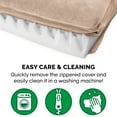 thumbnail image 3 of FurHaven Pet Products Faux Fleece & Chenille Orthopedic Sofa Pet Bed for Dogs & Cats - Cream, Medium, 3 of 12