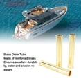 thumbnail image 4 of Brass Boat Drain Tube Plug 3pcs Marine Transom Splashwell Livewell Installation, 4 of 7