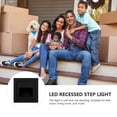 thumbnail image 4 of OULII 1Pack Wide Voltage Compatibility Outdoor Step Lamp Black Shell for Home Use, 4 of 8