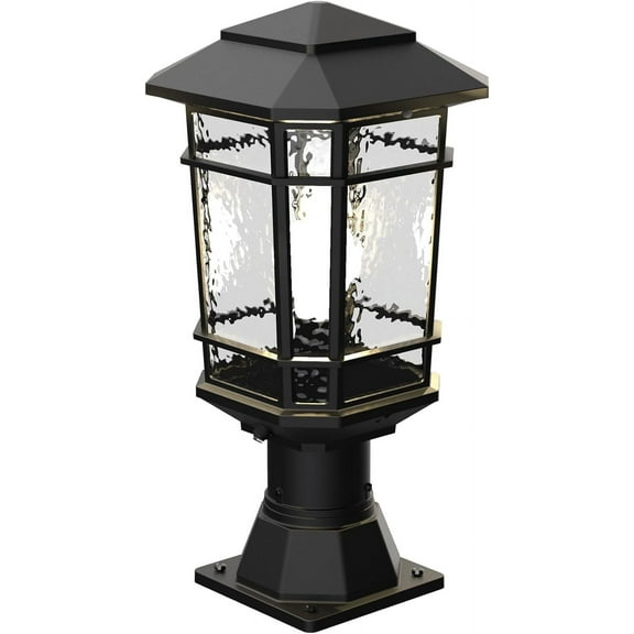 Koda Williams Outdoor LED Post Lantern, Automatic Dawn-to-Dusk Timer, Waterproof, 3000K, 800 LM, Lamp Post Cap Lights for Wood Fence Posts Pathway, Fitter Base for Outdoor Garden Post Pole Mount