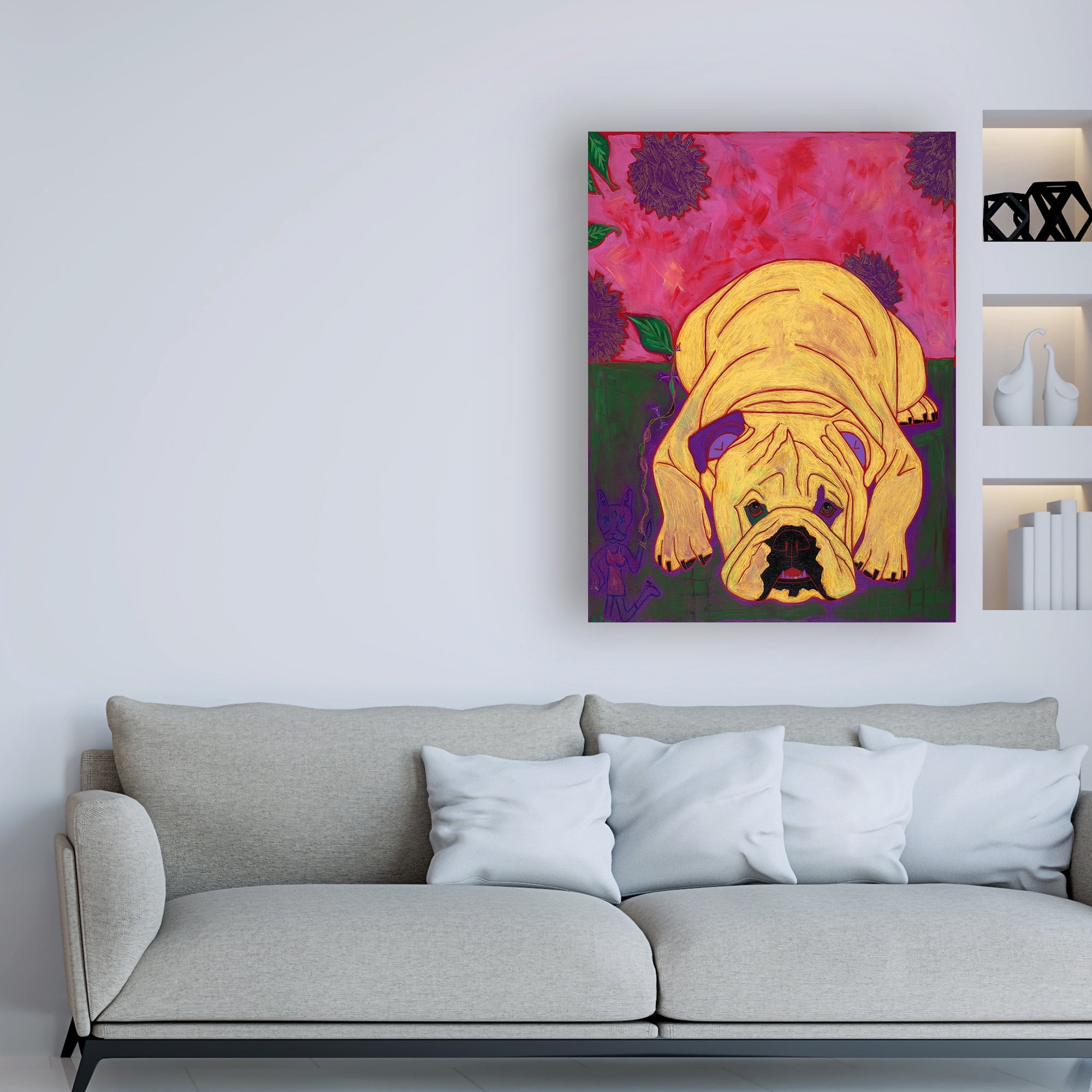 Trademark Fine Art 'Lounge Lizard' Canvas Art by Angela Bon
