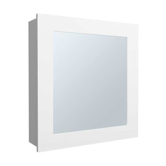 Depot E-Shop Asheboro Medicine Cabinet with 2 Shelves, 1 Door, and 1 Mirror, White
