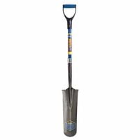 Kodiak Fiberglass Drain Spades, 16 X 5.5 Round Blade, 30 in Fiberglass D-Handle, Sold As 1 Each