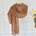 thumbnail image 5 of QSAWXQZ Women's Cotton Linen Long Scarf Polka Dot Lightweight Shawl Wrap Neck Scarf Free Size, 5 of 5