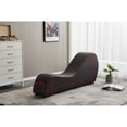 thumbnail image 5 of Kingway Furniture Kolar Faux Leather Yoga Relaxing Chaise in Brown, 5 of 5