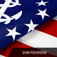 thumbnail image 6 of G128 10 Pack: American USA Yacht Ensign Flag | 1x1.5 Ft | ToughWeave Series Embroidered 300D Polyester | Nautical Flag, Embroidered Stars, Sewn Stripes, Indoor/Outdoor, Brass Grommets, 6 of 8