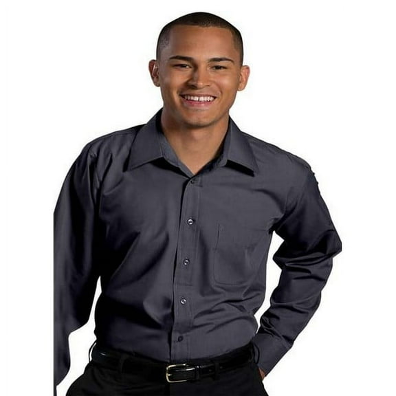 1363 Men's Long Sleeve Button Down Value Broadcloth Shirt