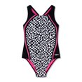 thumbnail image 1 of Speedo Girl's UV Protection Sport Splice Printed One Piece Swimsuit - Anthracite, Size 8, 1 of 2