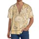 thumbnail image 1 of Fotbe World Map Camisa Estampada de Manga Corta para Hombre, Casual de Verano, Estilo Playero, Sin Arrugas-Medium, 1 of 5