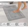 thumbnail image 2 of Juego de alfombras de baño LANE LINEN, 2 unidades, extra suaves y absorbentes, 2 of 9