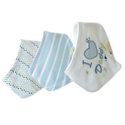 3Pcs Baby Girls Boys Waterproof Cotton Material Bandanas Saliva Towels