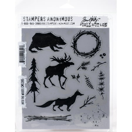 UPC: 0644216926923 | Tim Holtz Cling Stamps 7 X8.5 -Into The Woods