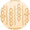 thumbnail image 1 of Ahgly Company Indoor Round Solid Orange Modern Area Rugs, 3' Round, 1 of 1