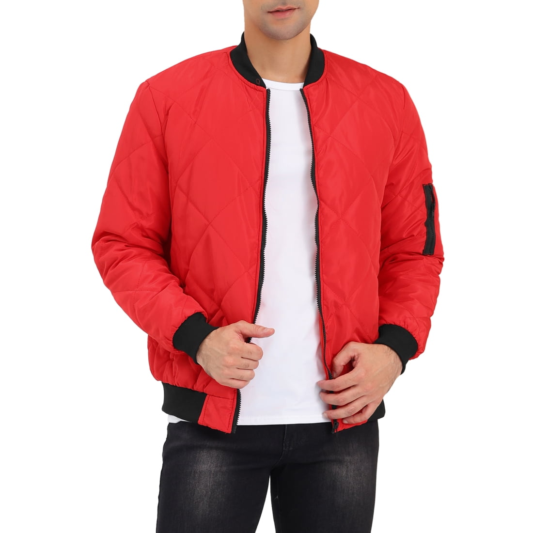 Baseball puffer jacket best sale