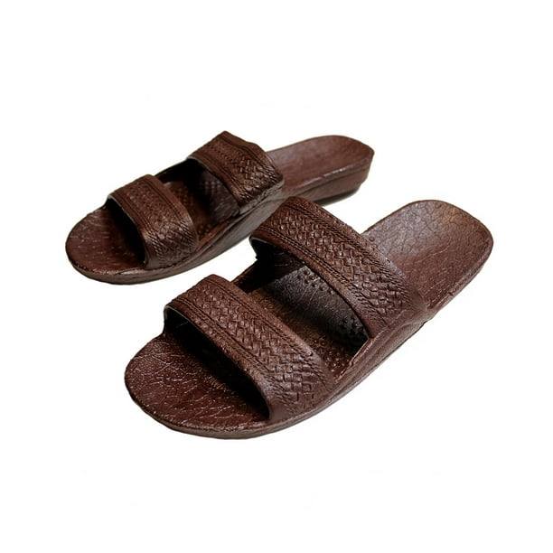 tan rubber slides