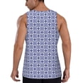 thumbnail image 3 of Haiem Blue And White Porcelain Chinaware Men Workout Tank Top Gym Bodybuilding Sleeveless Muscle T Shirts Athletic Tank Breathable Workout Shirt-4X-Large, 3 of 9