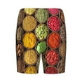 thumbnail image 5 of Gaeub Spices And Herbs Printed Men's Short Pajama Pants, Lightweight Lounge & Sleep Bottoms Keep You Cool - Large, 5 of 9