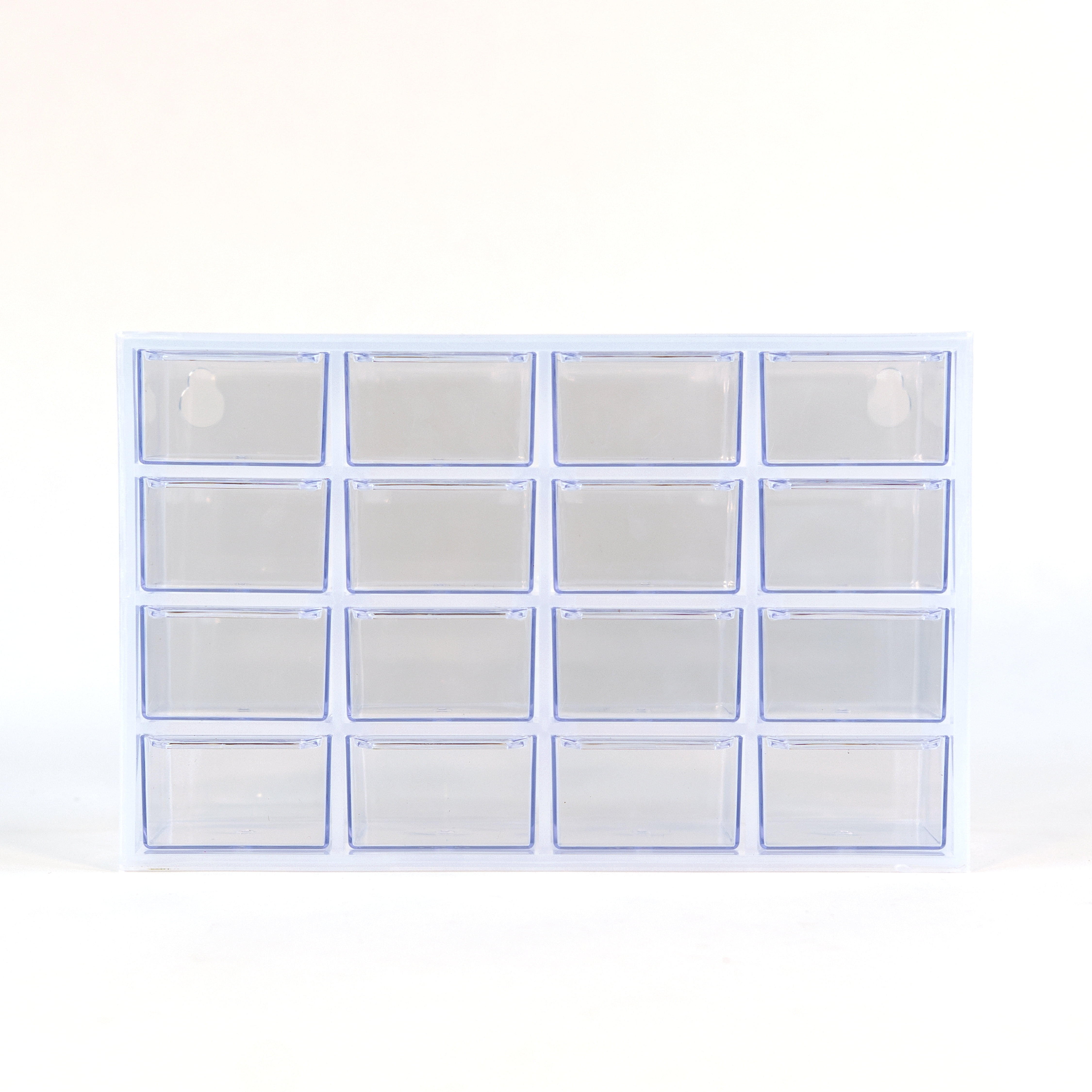 Everything Mary Clear 16-Drawer Organizer – Wall-Mountable Plastic Storage Cabinet for Crafts, Jewelry, Beads  Small Parts