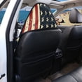 thumbnail image 5 of XYZCANDO Terry Cloth Car Seat Covers Portable Microfiber, Compatible with Automotive Truck Seat, for Trucks Vans Sedan, Star Stripe Design, 5 of 7