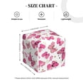 thumbnail image 4 of Sikiie Girl Butterfly Leather Tissue Box Cover Square, tissue box holder, Tissue Box with Bottom Belt-5.2”x5.2”x5.2”, 4 of 7