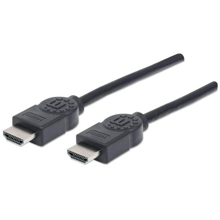 UPC: 0766623323239 | Manhattan High Speed HDMI Cable – HEC  ARC  3D  4K@30Hz  HDMI Male to Male  Shielded  Black  16.5 ft.