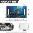 thumbnail image 7 of Whosucclay Turtle Mosaic Elastic Golf Cart Seat Cover Anti-Scratch for Yamaha Club Car EZGO Icon, 4 Storage Pockets Golf Cart Seat Blanket Towel, 7 of 7