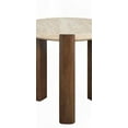 thumbnail image 6 of The Leonardo Travertine Top & Dark Oak End Table - Contemporary Design with 50mm Thick Top, 6 of 6