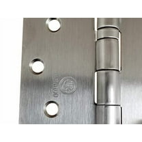 Penrod Stainless Steel Ball Bearing Door Hinges, 4 Inch with 5/8 Inch Square Corners, NRP, 3 Pack
