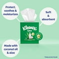 thumbnail image 4 of Kleenex Lotion Facial Tissues with Coconut Oil, 3 Flat Boxes, 120 Tissues Per Box, 3-Ply, 4 of 5